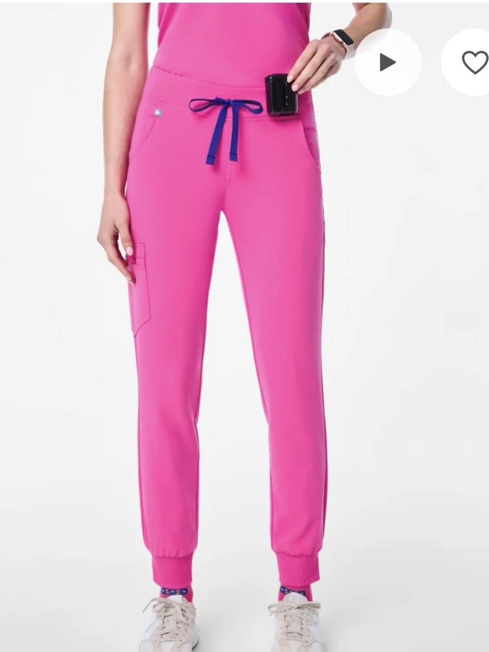 Figs Zamora Jogger Scrub Pant Pink Size XS